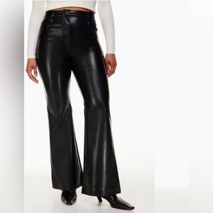 Aritzia Wilfred Melina faux leather flare